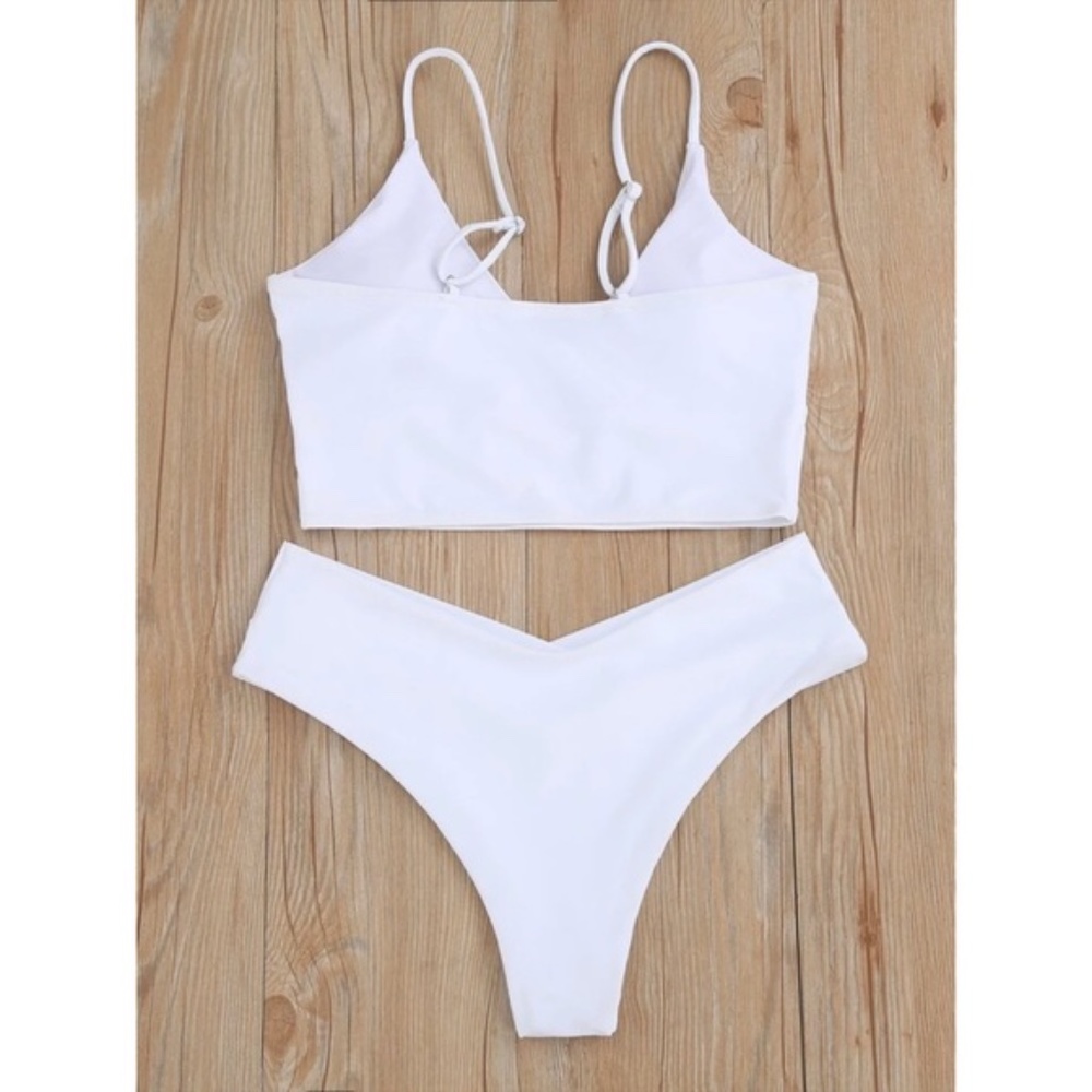 V neck bikini swim suit sexy Cheeky  RUST - Picture 7 of 8